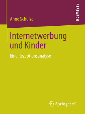 cover image of Internetwerbung und Kinder